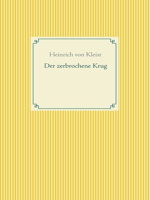 cover image of Der zerbrochene Krug